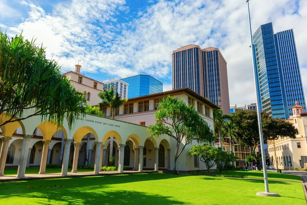 Honolulu Oahu Havaí Novembro 2019 Correios Dos Eua Centro Honolulu — Fotografia de Stock