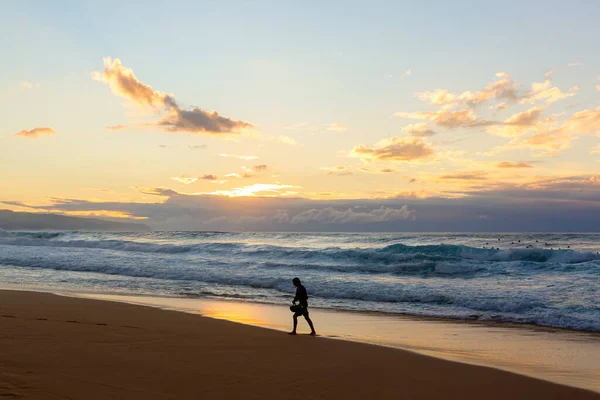 Pupukea Oahu Hawaii Noviembre 2019 Playa Atardecer Costa Norte Con — Foto de Stock