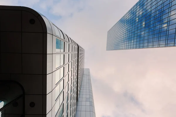 Frankfurt Main Tyskland Januari 2019 Silver Tower Till Vänster Frankfurt — Stockfoto