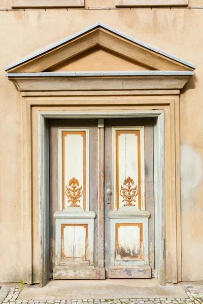 Foto Uma Porta Velha Stralsund Alemanha — Fotografia de Stock