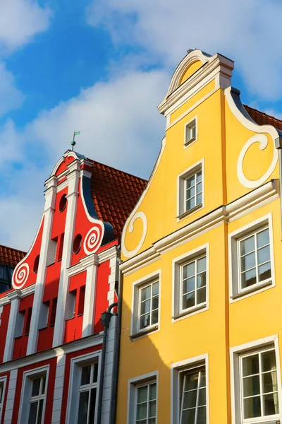 Plaatjes Van Historische Rijhuizen Stralsund Duitsland — Stockfoto