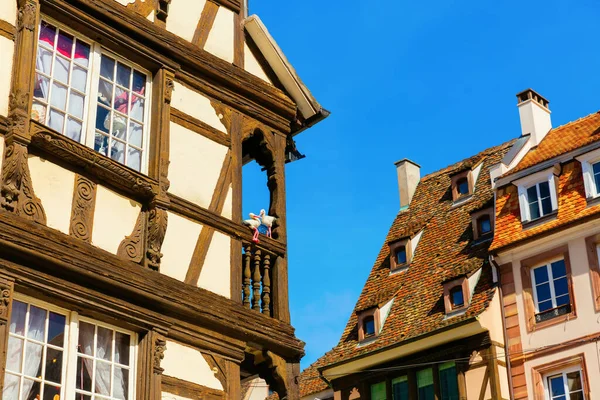 Фотография Исторического Полудеревянного Дома Страсбурге Франция — стоковое фото
