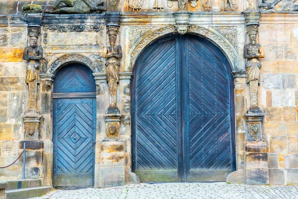 Gammal Dörr Vid Alte Hofhaltung Bamberg Bayern Tyskland — Stockfoto