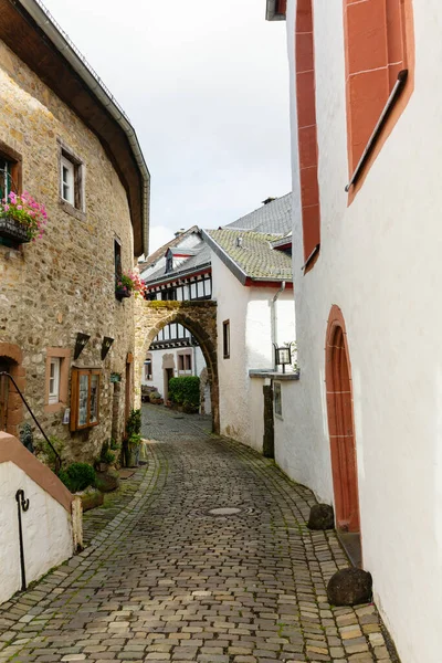 Alley Cobblestone Pavement Old Village Kronenburg Eifel Germany — Stock Photo, Image