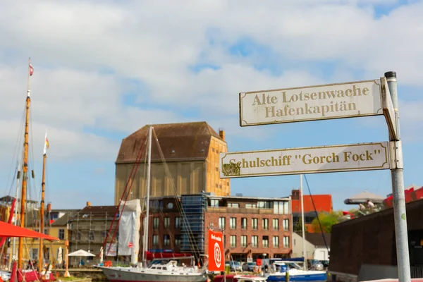 Stralsund Almanya Mayıs 2018 Stralsund Limanı Stralsund Eski Kasabasıyla Ünlüdür — Stok fotoğraf