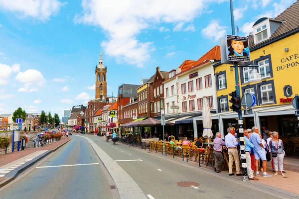 Roermond Hollanda Ağustos 2018 Roermond Kimliği Belirsiz Insanlarla Sokak Sahnesi — Stok fotoğraf