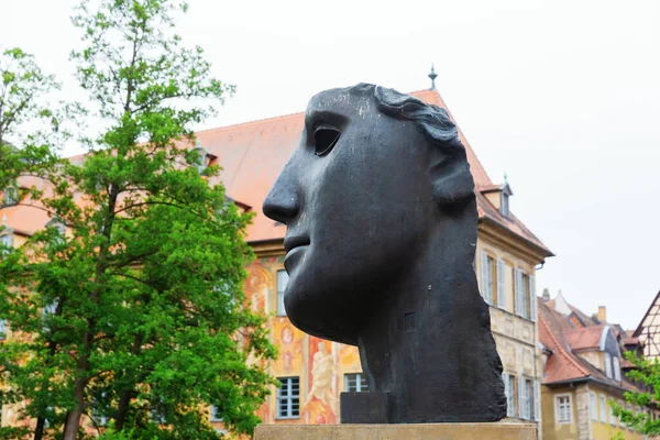 Bamberga Germania Giugno 2019 Scultura Della Testa Bamberga Baviera Scultura — Foto Stock