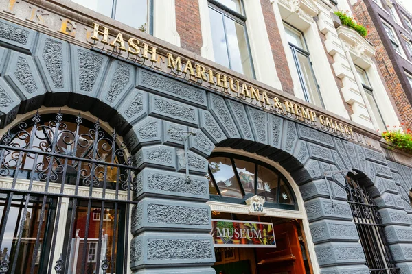 Amsterdam Nederländerna Oktober 2019 Hash Marihuana Och Hampa Museum Amsterdam — Stockfoto