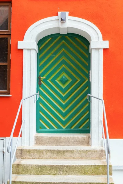 picture of a colorful old door in Stralsund, Germany