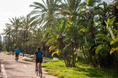 Karantinadan sonra sabah bisikletçileri Park 'ta