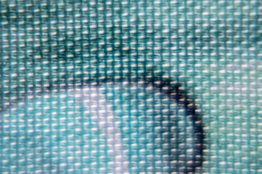 Gri mavi kumaşa yakın çekim