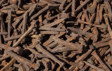 eski paslı çivi doku arka plan