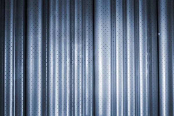 シアンのカーテン生地と反射 — ストック写真