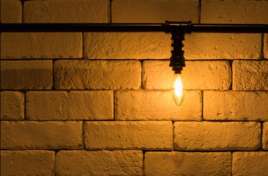 arka plan için beyaz tuğla ışık