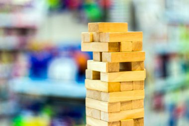 ahşap blok jenga oyunu