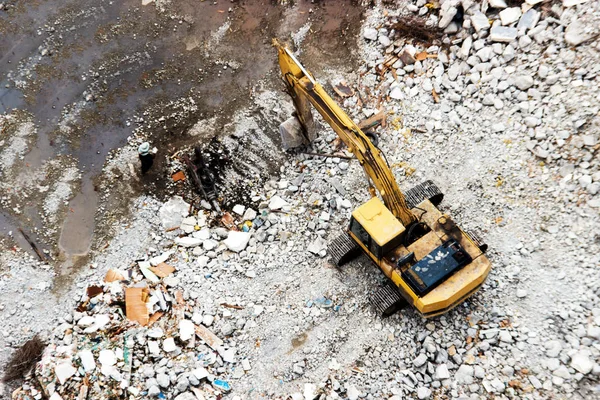 Construction site wit demolition — Stock Photo, Image