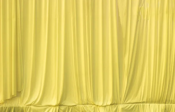 Textura de tela de cortina amarilla — Foto de Stock