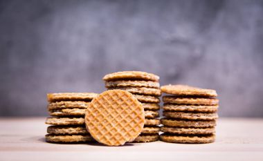 ev yapımı stroopwafel snack