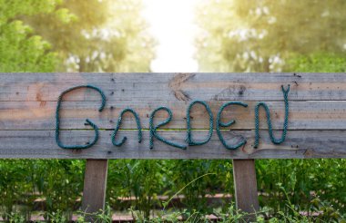 DIY ip adından Bahçe Afiş