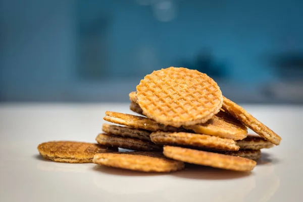 Homemade stroopwafel snack — Stock Photo, Image