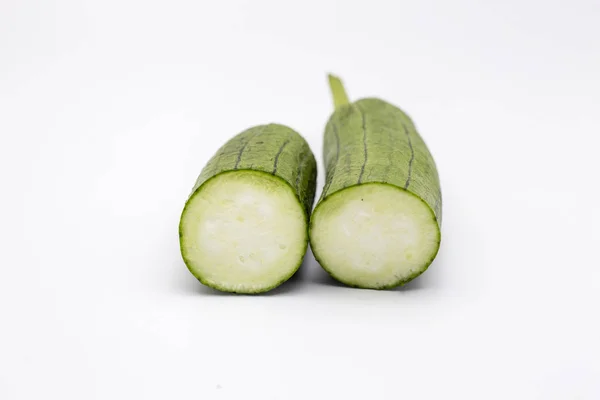 Rebanada fresca calabaza verde —  Fotos de Stock