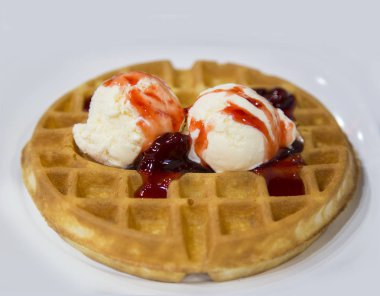 dondurma yumuşak waflle