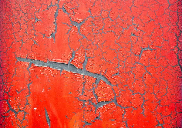 Fissure de couleur huile sur le mur — Photo