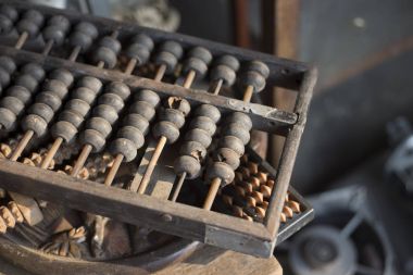 Eski arbacus vintage koleksiyonu 