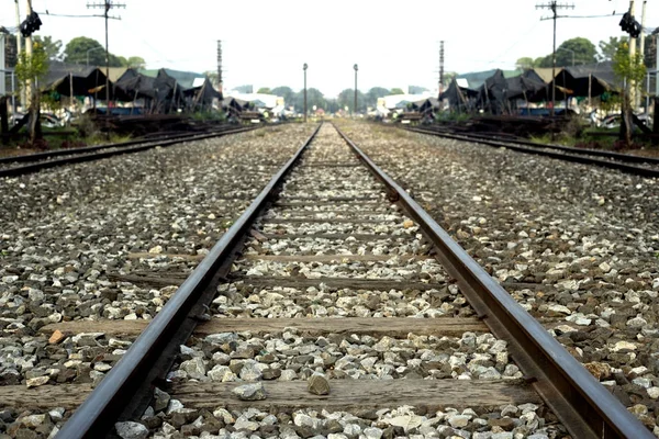 Gamla järnvägen till jurny Thailand — Stockfoto