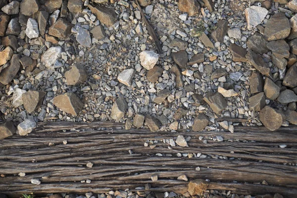 Madeira velha e pedra de fundo — Fotografia de Stock