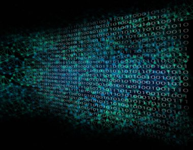 soyut dijital ve ağ arka plan