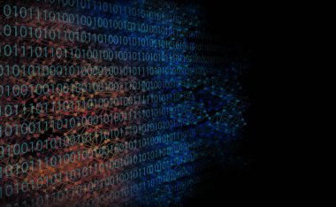 arka plan dijital ağ şekilde karanlıkta gibi