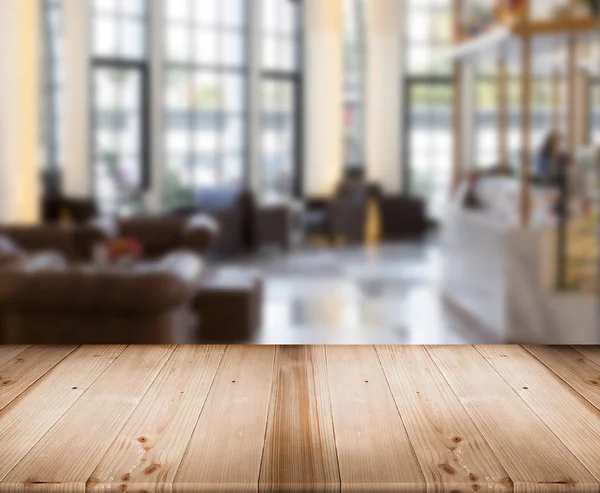 테이블 가기 위한 표시 질감과 luxuary restutrant 상점 흐림 — 스톡 사진