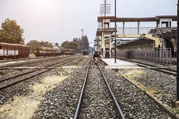 Redaktionella gamla järnvägsstationen på Nakorn Rachasima — Stockfoto