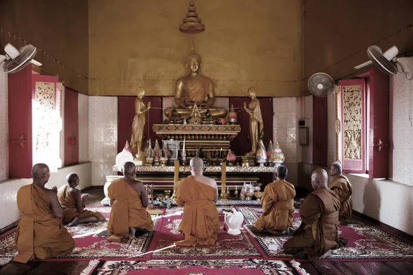Meditation ceremony of buddhism in Thailand — 스톡 사진