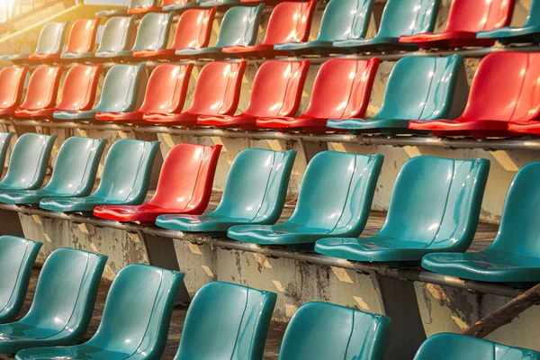 Siège vide sur le stade pour fanclub de sport — Photo