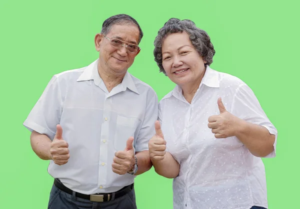 Ásia avó e grandmather sorriso — Fotografia de Stock