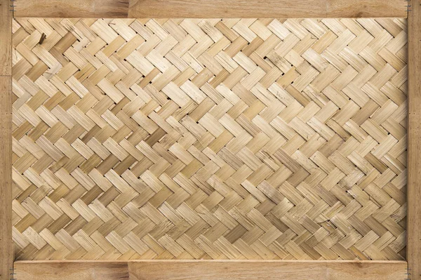 Bamboe Hout Rotan Textuur Achtergrond — Stockfoto