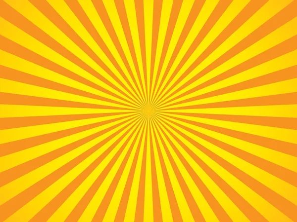 Orange Yellow Rays Background Spotlight Center Wallpaper — Stock Vector