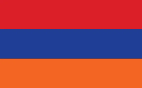 Armenië Vlag Vectorgrafiek Rechthoek Armeense Vlag Illustratie Armenië Land Vlag — Stockvector