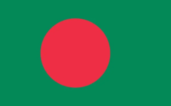 Bangladéšská Vlajková Vektorová Grafika Obdélníková Vlajka Bangalee Ilustrace Bangladéšská Vlajka — Stockový vektor