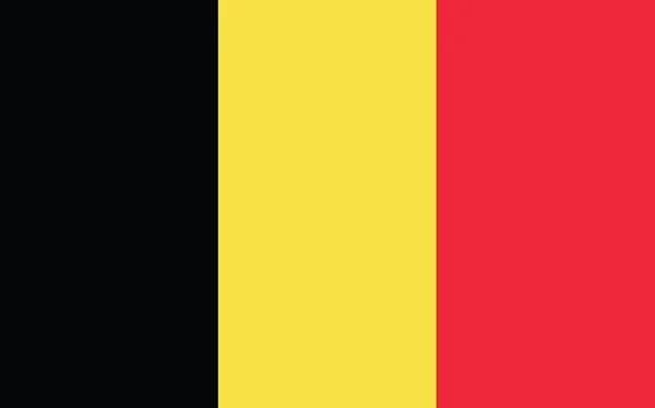 Belgium Flag Vector Graphic Rectangle Belgian Flag Illustration Belgium Country — Stock Vector