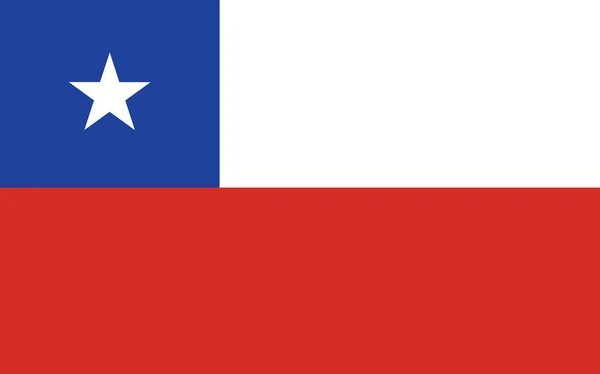 Gráfico Vetorial Bandeira Chile Ilustração Bandeira Chilena Retangular Bandeira Chile —  Vetores de Stock