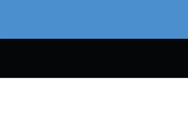 Estlands Flaggenvektorgrafik Rechteck Estnische Flagge Illustration Die Estnische Flagge Ist — Stockvektor