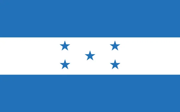Drapeau Honduras Graphique Vectoriel Illustration Rectangulaire Drapeau Hondurien Drapeau Honduras — Image vectorielle
