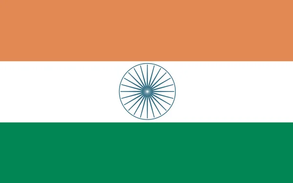 India Flag Vector Graphic Rectangle Indian Flag Illustration India Country — Stock Vector