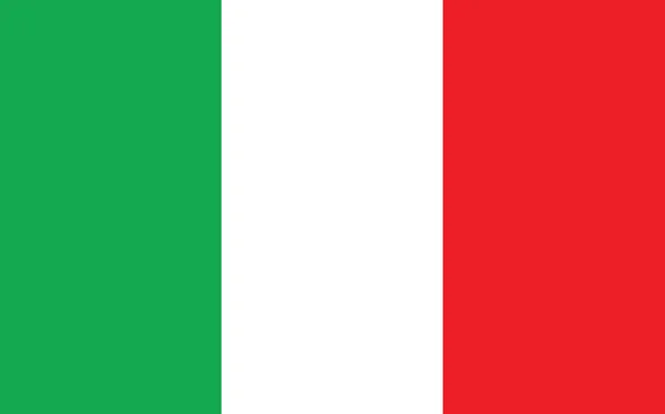 Italië Vlag Vectorgrafiek Rechthoek Italiaanse Vlag Illustratie Italië Land Vlag — Stockvector