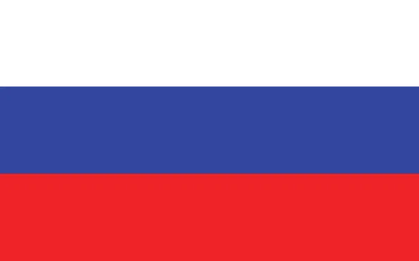 Rusya Bayrak Vektörü Grafiği Dikdörtgen Rus Bayrağı Çizimi Rusya Bayrağı — Stok Vektör