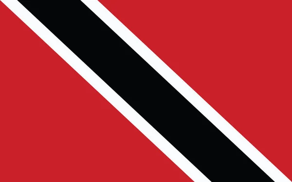 Vetor Gráfico Bandeira Trinidad Tobago Ilustração Bandeira Trinidadian Tobagonian Retângulo — Vetor de Stock