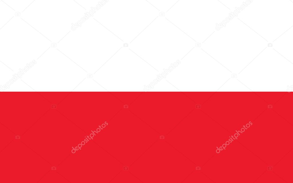 Poland flag vector graphic. Rectangle Polish flag illustration. Poland country flag is a symbol of freedom, patriotism and independence.